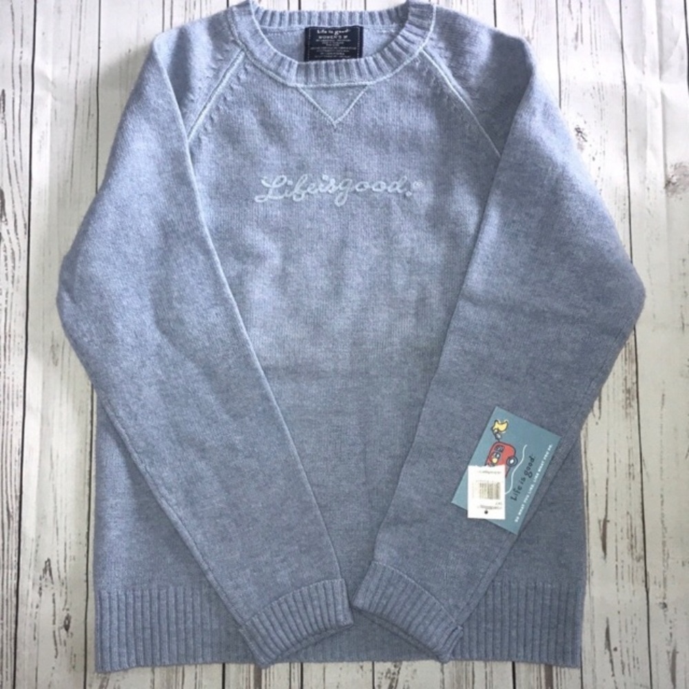 Lambs wool Life Is Good sweater